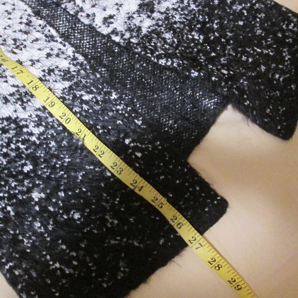 Mystree Women Black and White Open Cardigan size XS - Picture 6 of 9